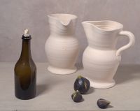 Henri Peyre & Catherine Auguste - Deux cruches, figues et bouteille