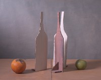 Henri Peyre & Catherine Auguste - Nature morte à 3 bouteilles
